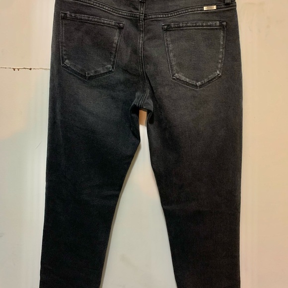 KanCan: Remember It Well Washed Black High Rise Cropped Jeans-NWOT - Picture 3 of 6
